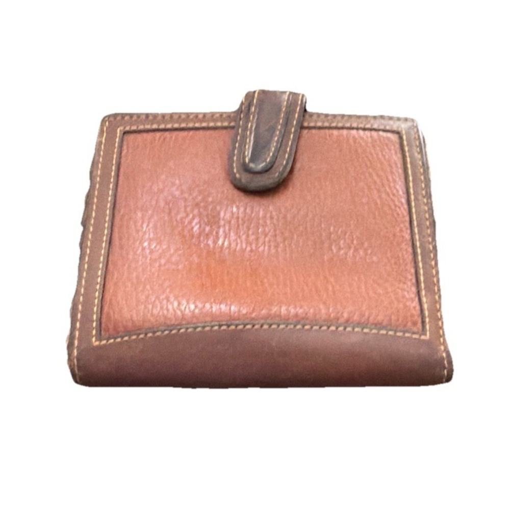 COACH Vintage Sheridan Card Case 4304 Tan Brown Leather Slim Wallet 90's USA